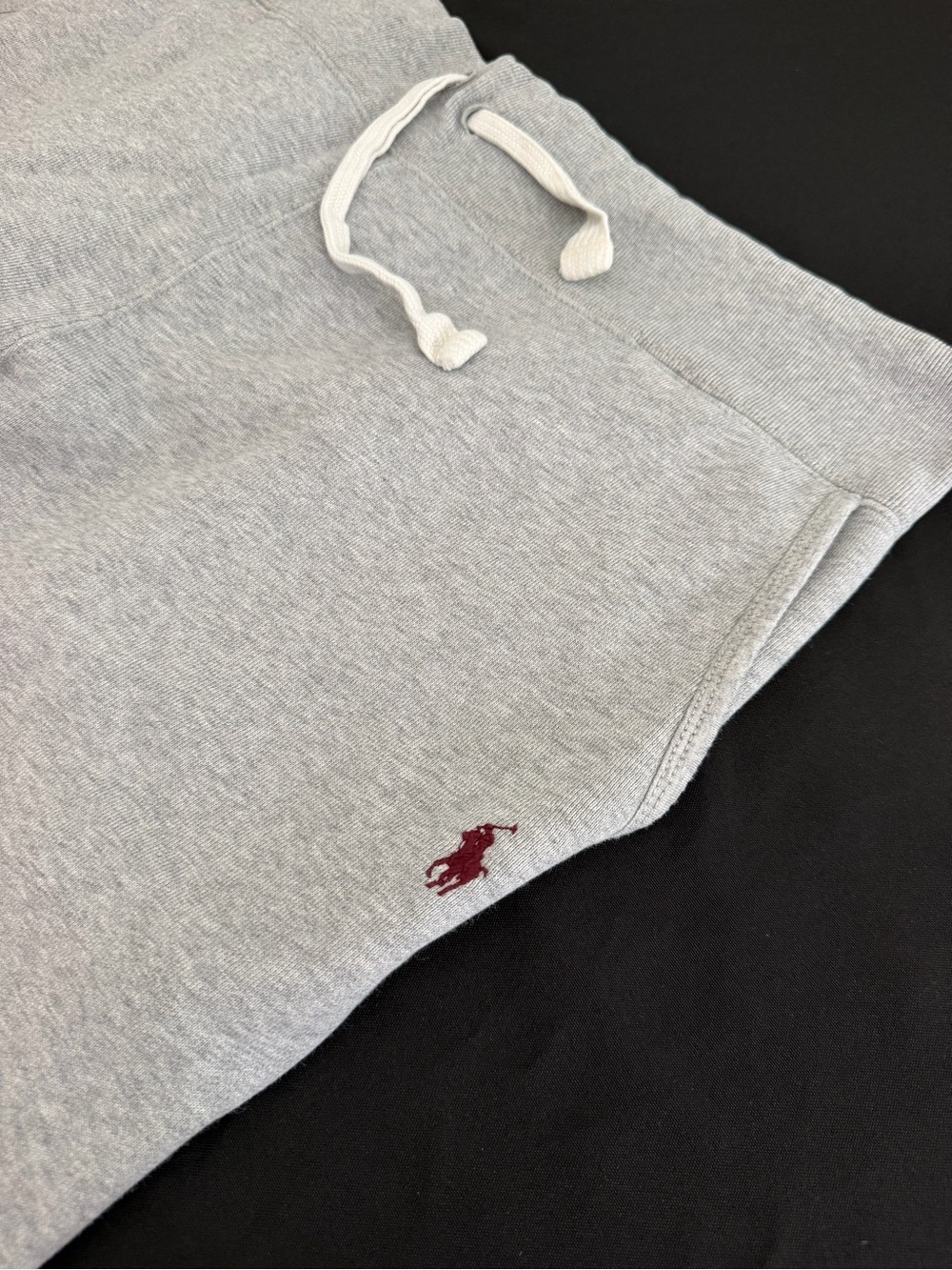 Polo by Ralph Lauren Men's Grey Drawstring Sweatpants with Maroon Pony XL